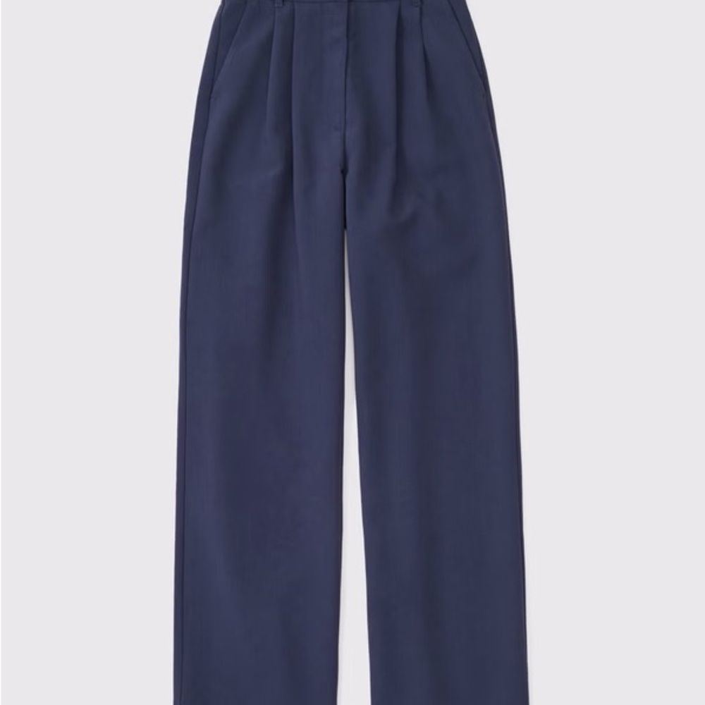 Curve Love A&F Sloane Tailored Wide Leg Pant